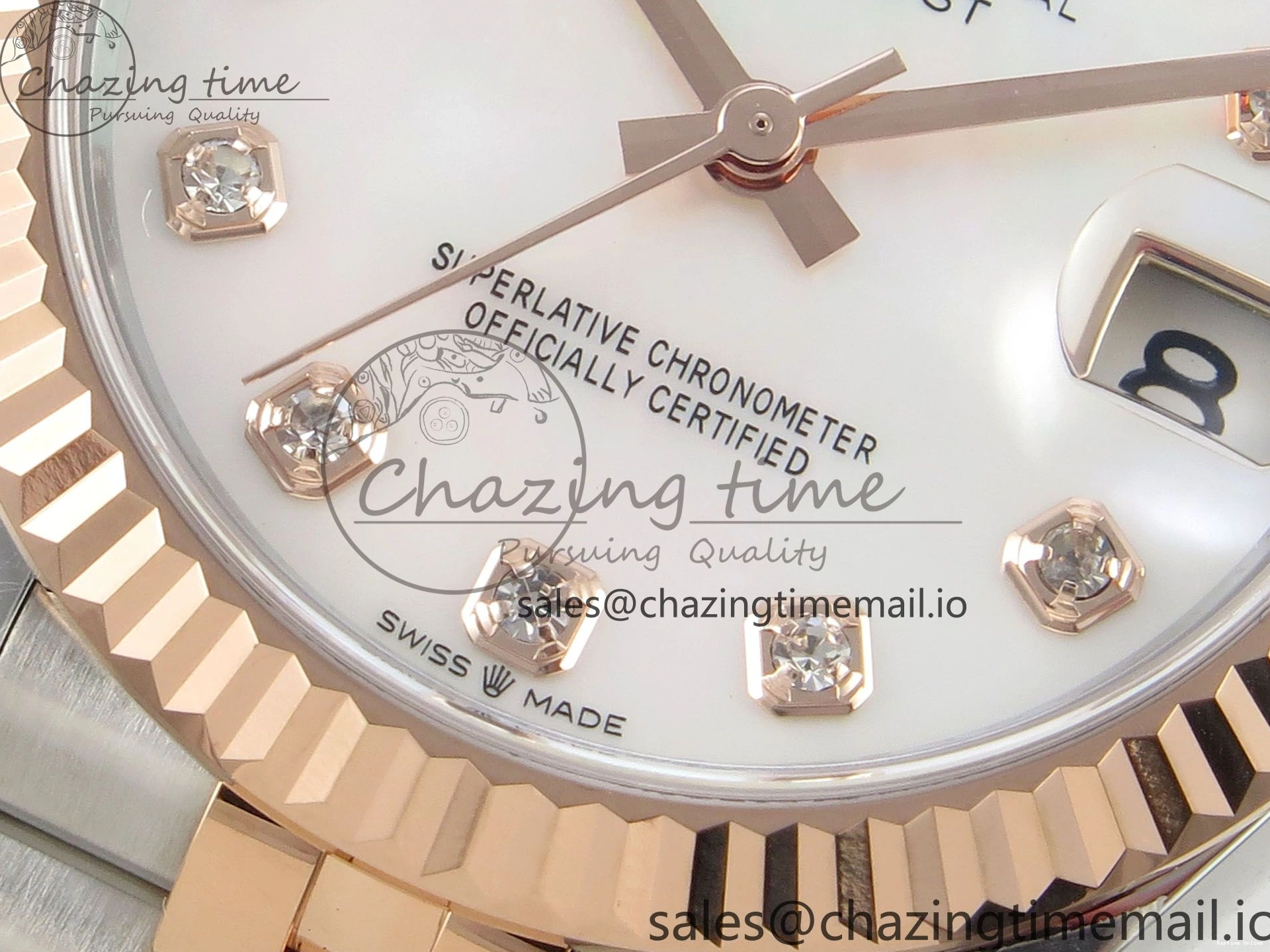 1230 DateJust 31 278271 THBF 1:1 Best Edition 904L Steel White Diamonds Dial on SS RG Jubilee Bracelet HZ Cal. Classic 24